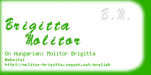 brigitta molitor business card